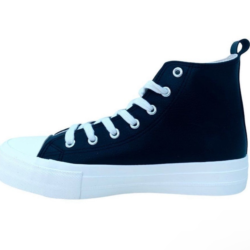 Disney Mickey Mouse Black/White High-Top Sneakers - Picture 8 of 10
